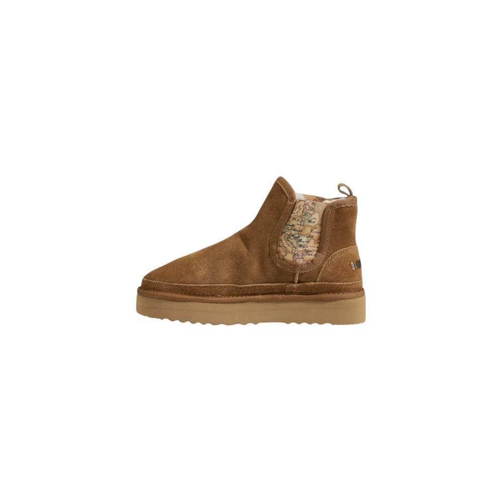 Alviero Martini Prima Classe Beige Leather Ankle AL-14626000127-EU37/US7