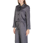 Jacqueline De Yong Gray Polyester Blazer JA-14838200136-IT40|S