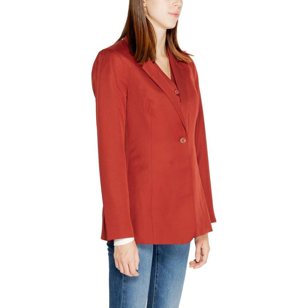 Vero Moda Red Polyester Blazer VE-14932600141-IT38|XS