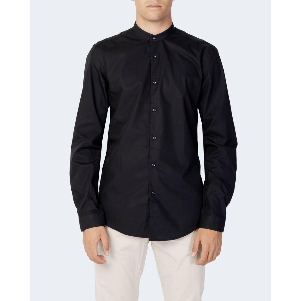 Antony Morato Black Cotton Shirt AN-9581200009-IT44 | XS
