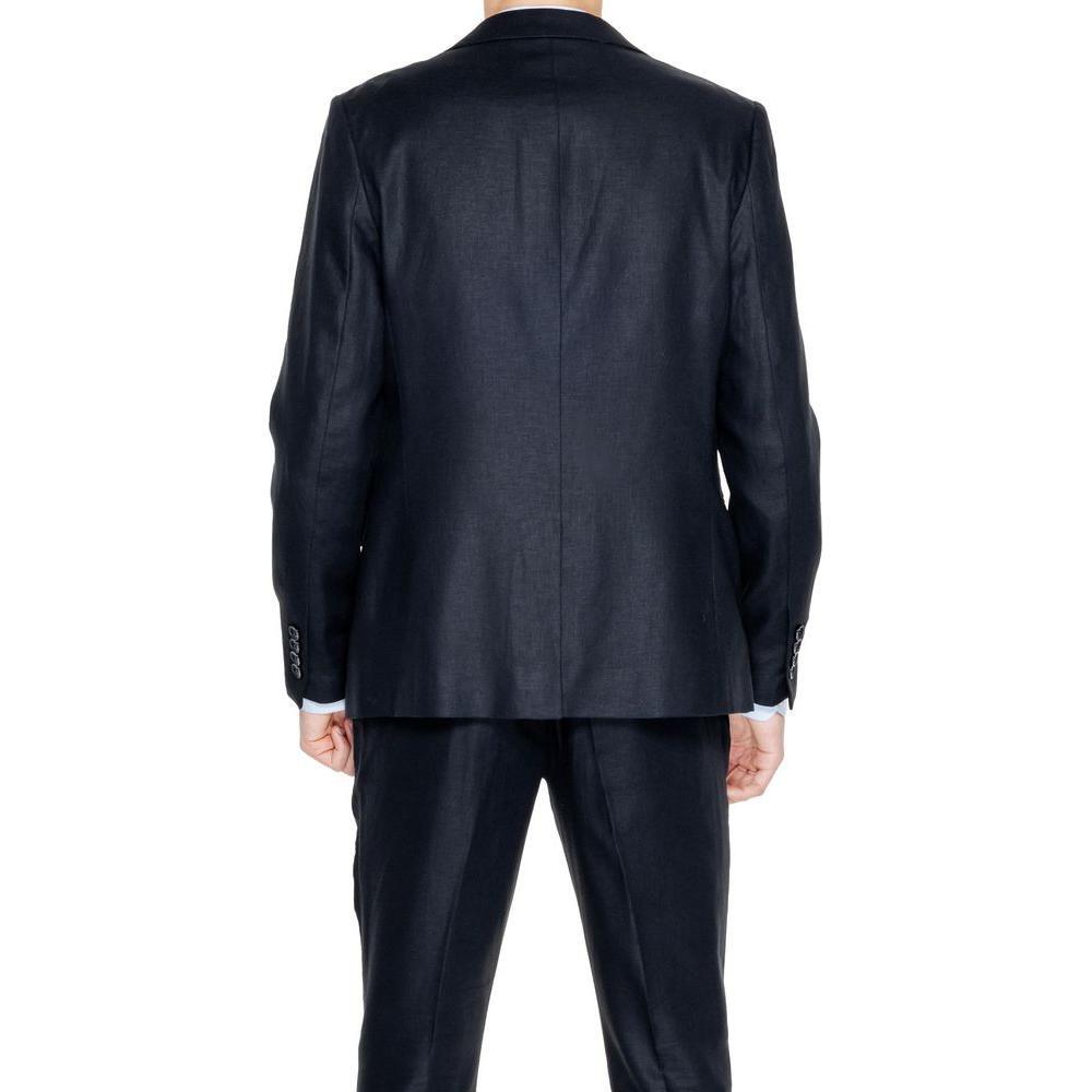 Antony Morato Black Linen Blazer AN-13367300009-IT46 | S