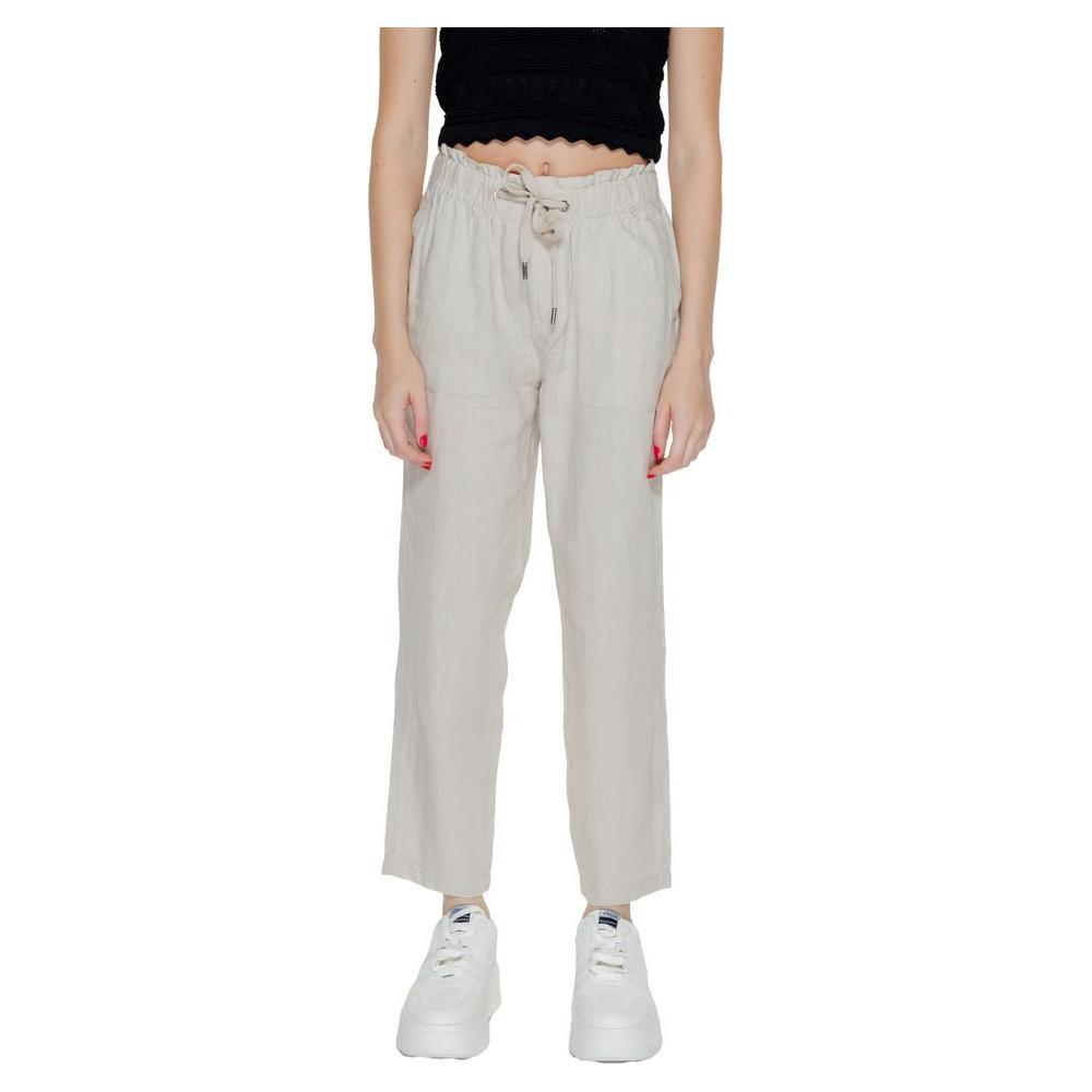 Street One Beige Linen Pant