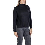 Sandro Ferrone Black Viscose Turtleneck SA-15618300009-S/M