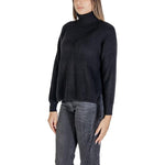 Sandro Ferrone Black Viscose Turtleneck SA-15618300009-S/M