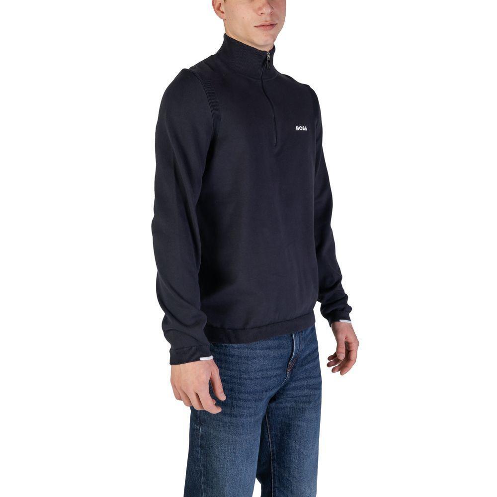 Hugo Boss Blue Cotton Cardigan BO-15919500010-IT46 | M