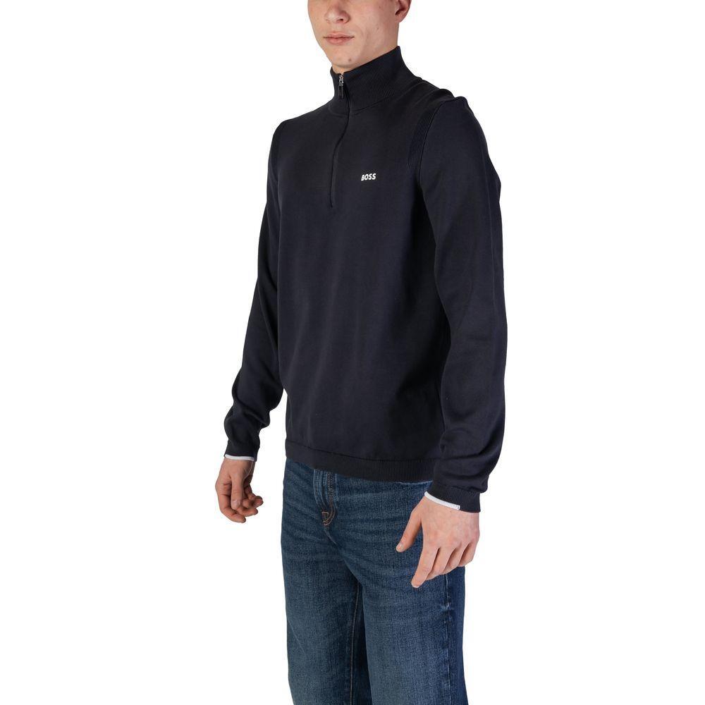 Hugo Boss Blue Cotton Cardigan BO-15919500010-IT46 | M