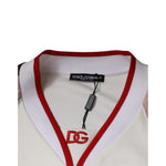 Dolce & Gabbana Multicolor Logo Jersey Cotton V-neck T-shirt TSH87307-54