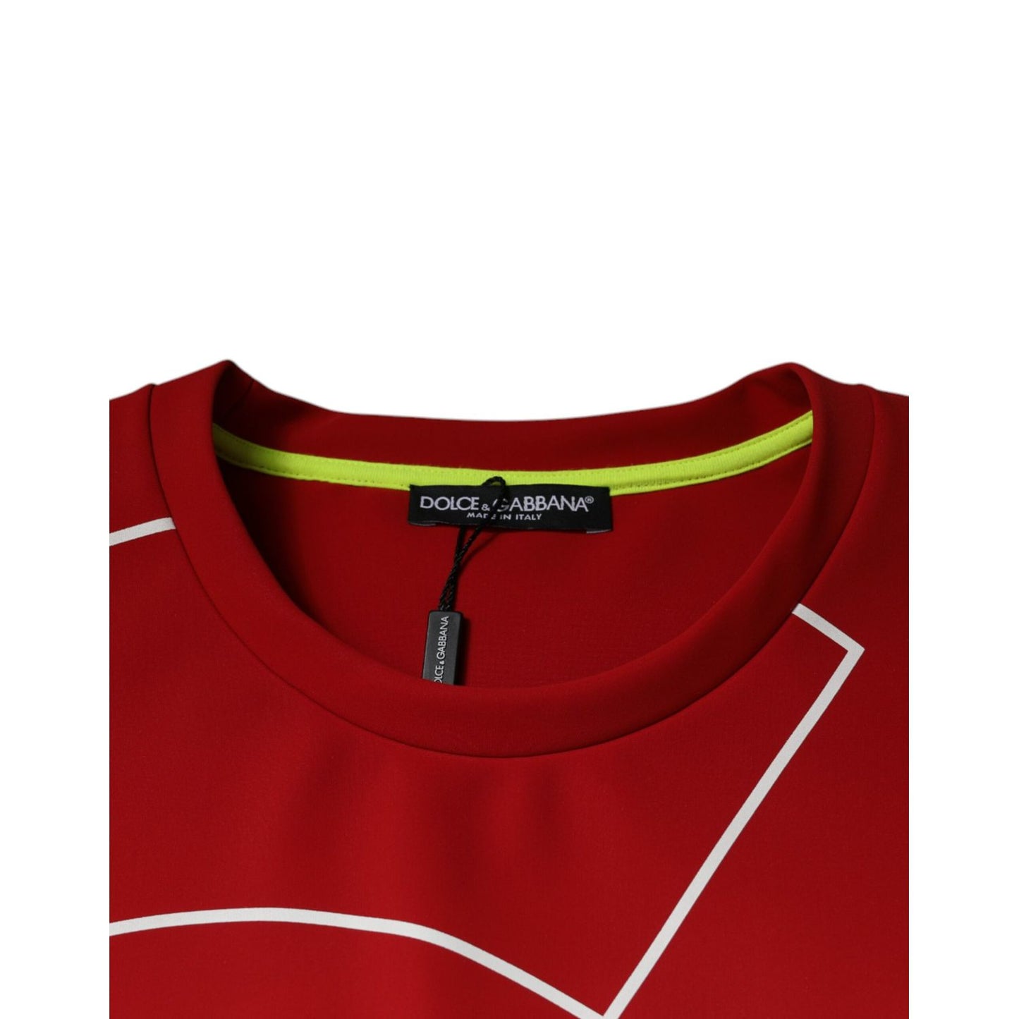 Dolce & Gabbana Multicolor Logo Cotton Men Crew Neck T-shirt TSH87333-50
