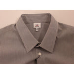 GF Ferre Chic Gray Striped Cotton Casual Shirt GF Ferre Rosy Brown