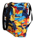 Dolce & Gabbana Multicolor Camouflage Nylon Shopping Tote Bag