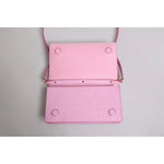 Dolce & Gabbana Pink Exotic Leather Logo Plaque Crossbody Bag BAG4156