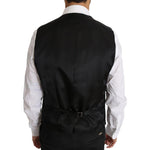 Dolce & Gabbana Gray Wool Silk Waistcoat Vest TSH2664-52