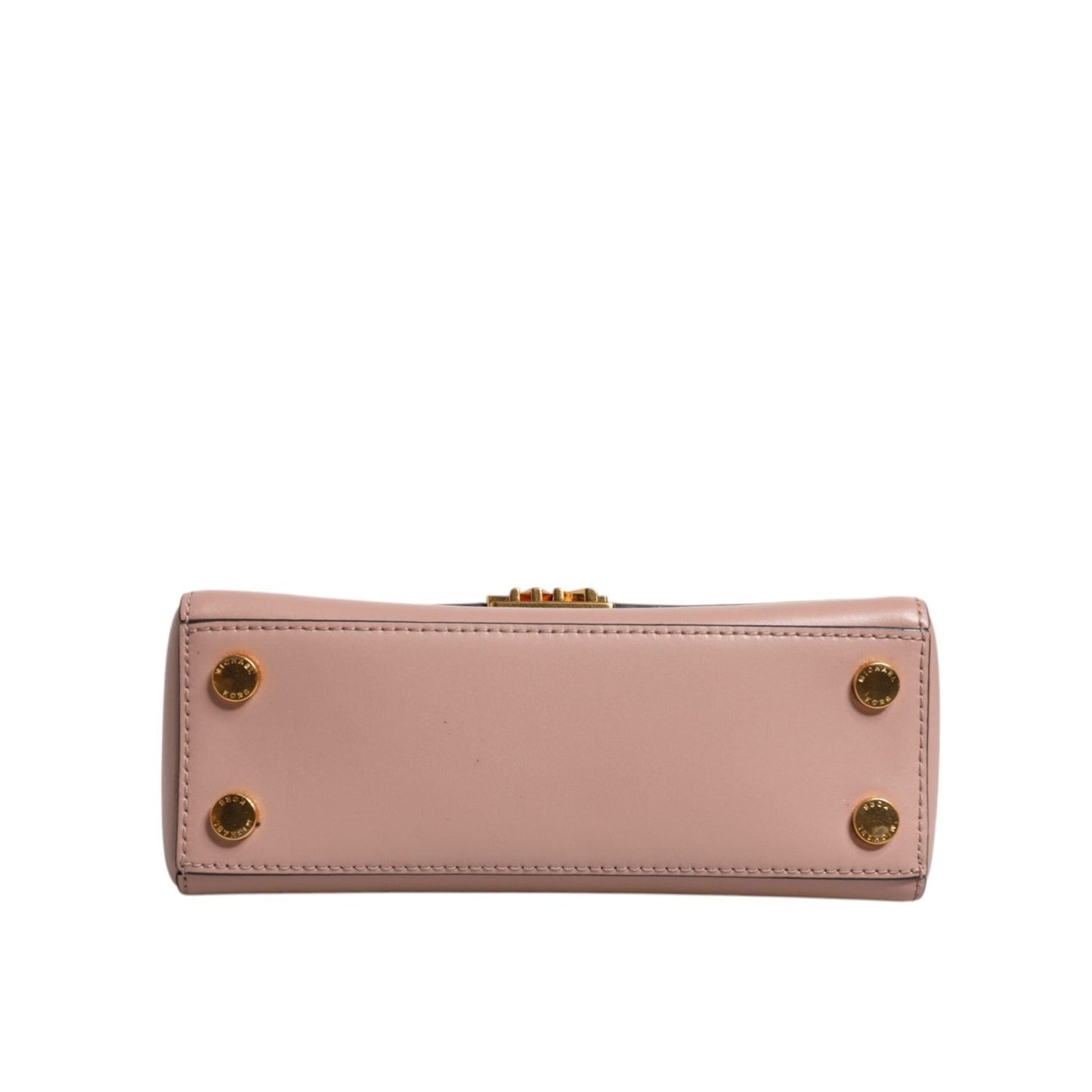 Michael Kors Pink Leather Logo Plaque Crossbody MINDY Satchel Bag MK5010