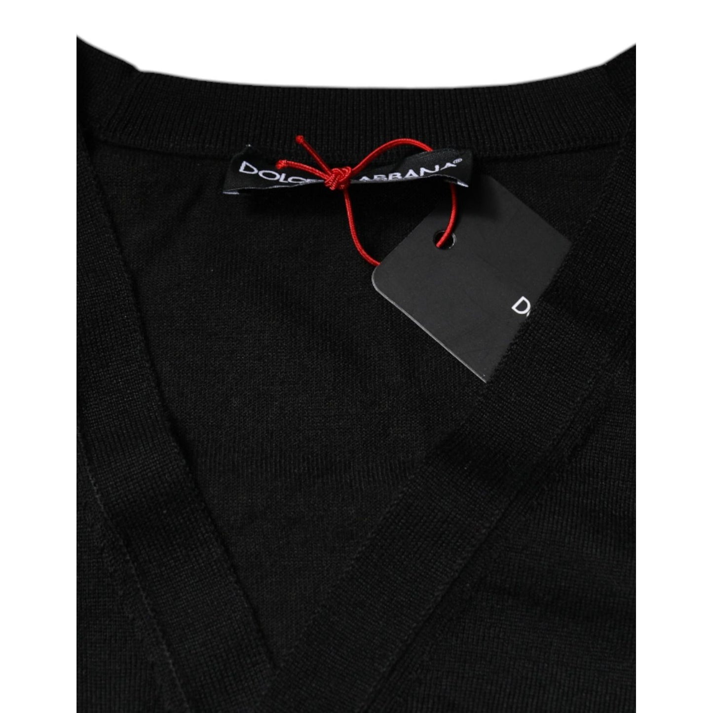 Dolce & Gabbana Black Cashmere Button Down Cardigan Sweater Dolce & Gabbana