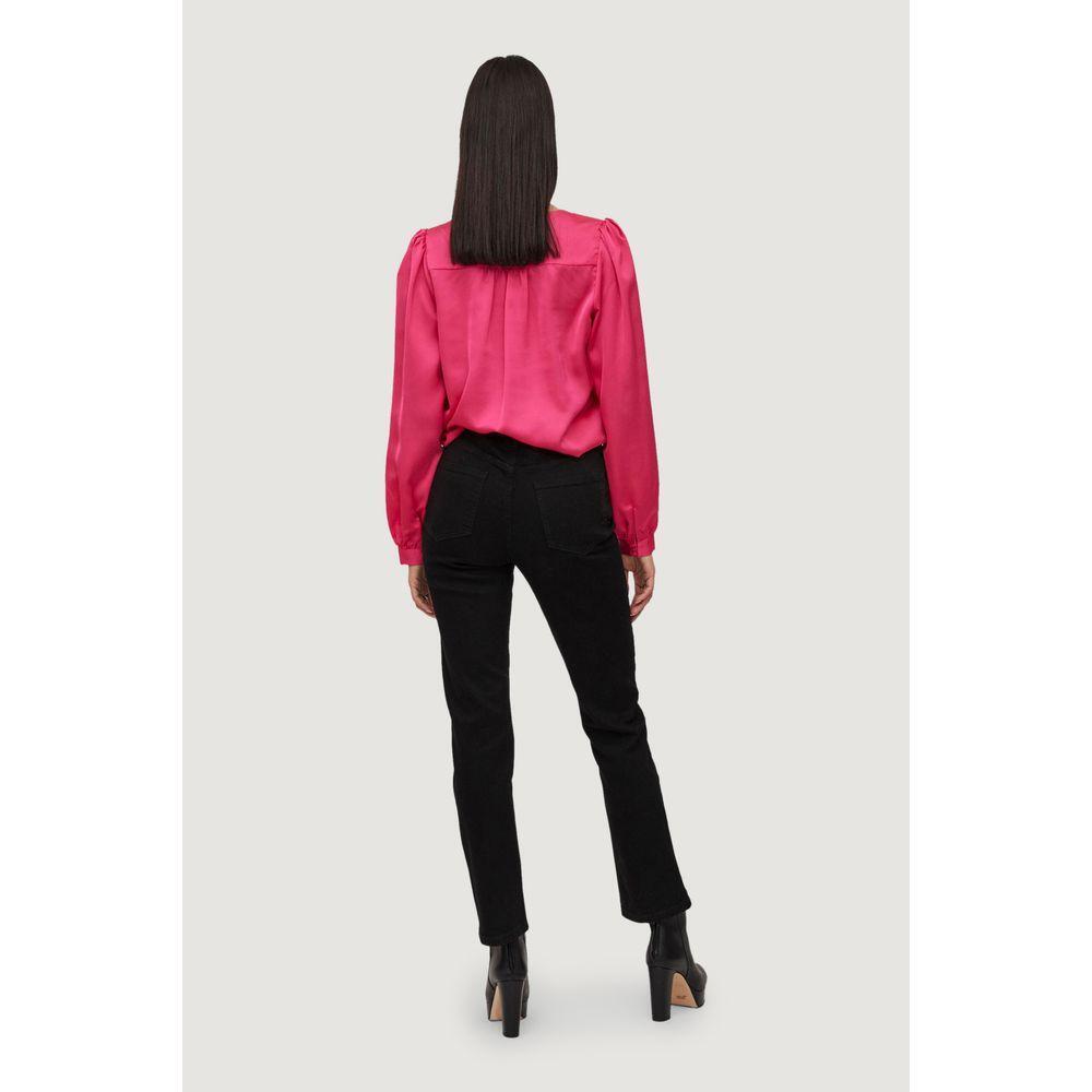 Vila Clothes Pink Polyester Blouse VI-10437200134-IT36|XXS