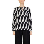 Street One Black Viscose Blouse ST-13475300009-IT36|XXS