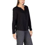 Street One Black Viscose Blouse ST-13527400009-IT42|M