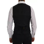 Dolce & Gabbana Blue Waistcoat Wool Stretch STAFF Vest SIG60371-54