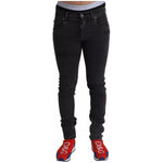 Dolce & Gabbana Gray Running Denim Stretch Logo Skinny Jeans PAN72284-44