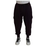 Dolce & Gabbana Bordeaux Cotton Cargo Jogger Sweatpants Pants PAN74741-56
