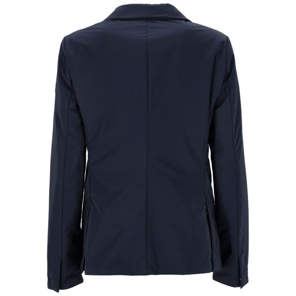 People Of Shibuya Blue Polyester Jackets & Coat PE-14551-IT40|S