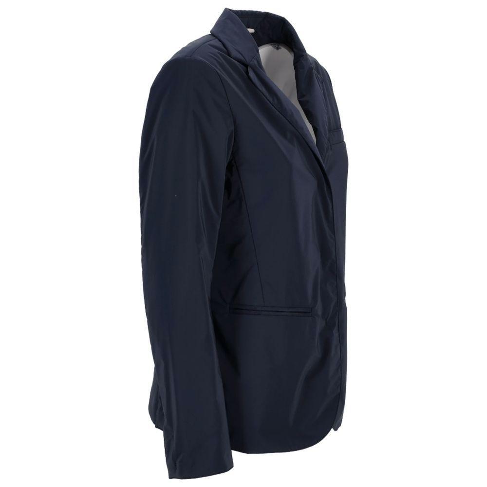 People Of Shibuya Blue Polyester Jackets & Coat PE-14551-IT40|S
