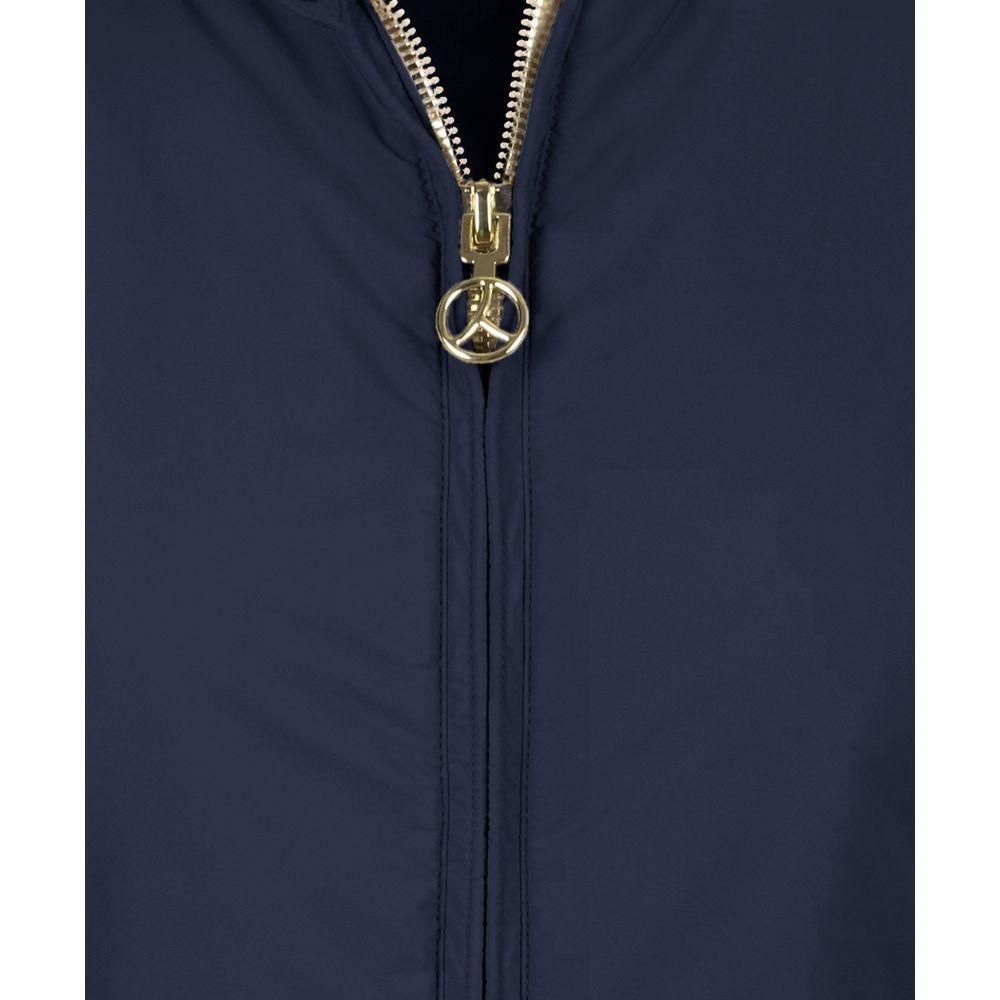 People Of Shibuya Blue Nylon Vest PE-14559-IT40|S
