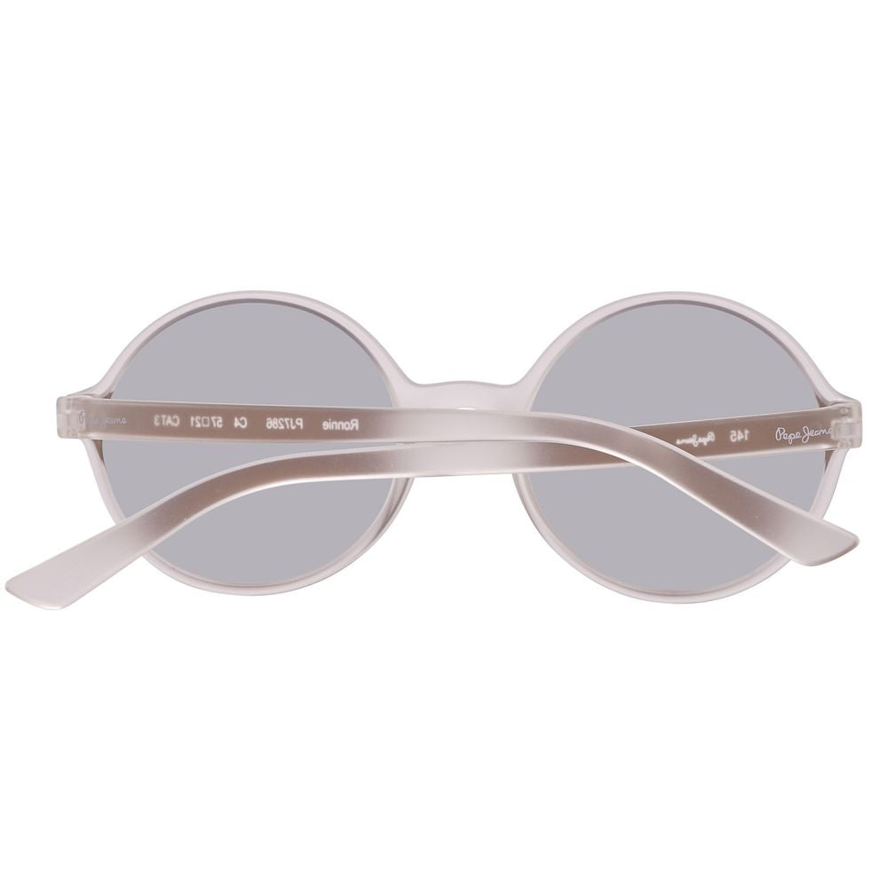 Pepe Jeans Transparent Plastic Sunglasses 1728,67434610848,New with tags,Pepe Jeans,Sunglasses,Transparent,Unisex,Unisex Sunglasses - Sunglasses Pepe Jeans PJPJ7286C457AC