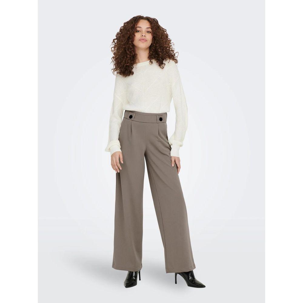 Jacqueline De Yong Gray Polyester Pant JA-7869300147-XL/34
