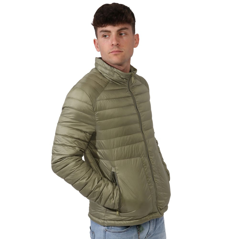 Yes Zee Green Nylon Men Lightweight Vest YE-14589-XXL