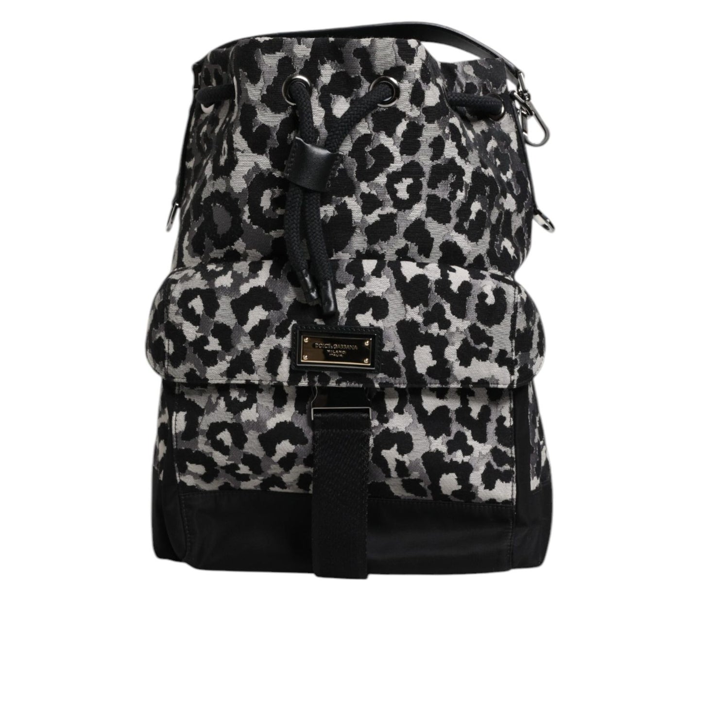 Dolce & Gabbana Multicolor Leopard Jacquard Hobo Crossbody Borse Bag
