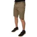 Dolce & Gabbana Brown Chino Cotton Stretch Casual Shorts PAN75656-50