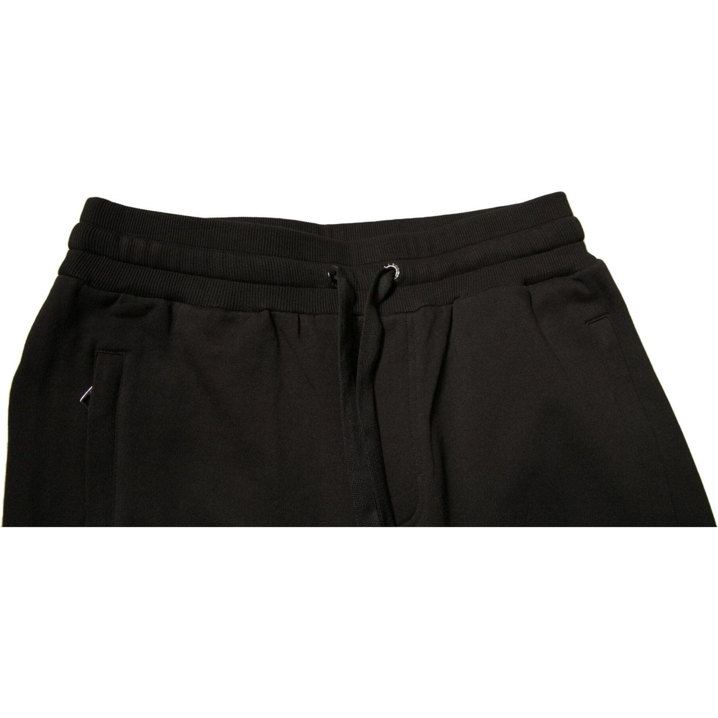 Dolce & Gabbana Black Cotton Jogger Men Sweatpants Pants Dolce & Gabbana