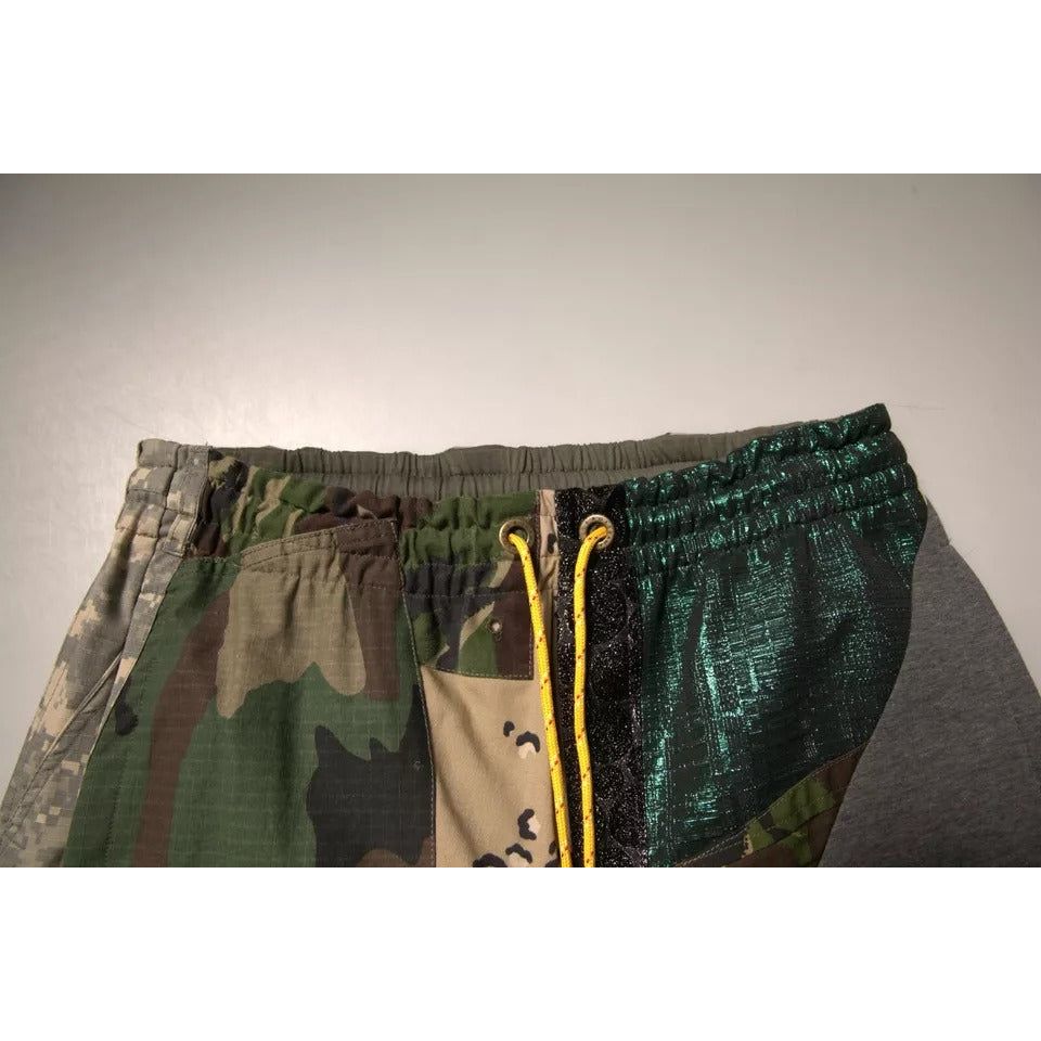 Dolce & Gabbana Multicolor Patchwork Cotton Jogger Sweatpants Pants PAN75667-48