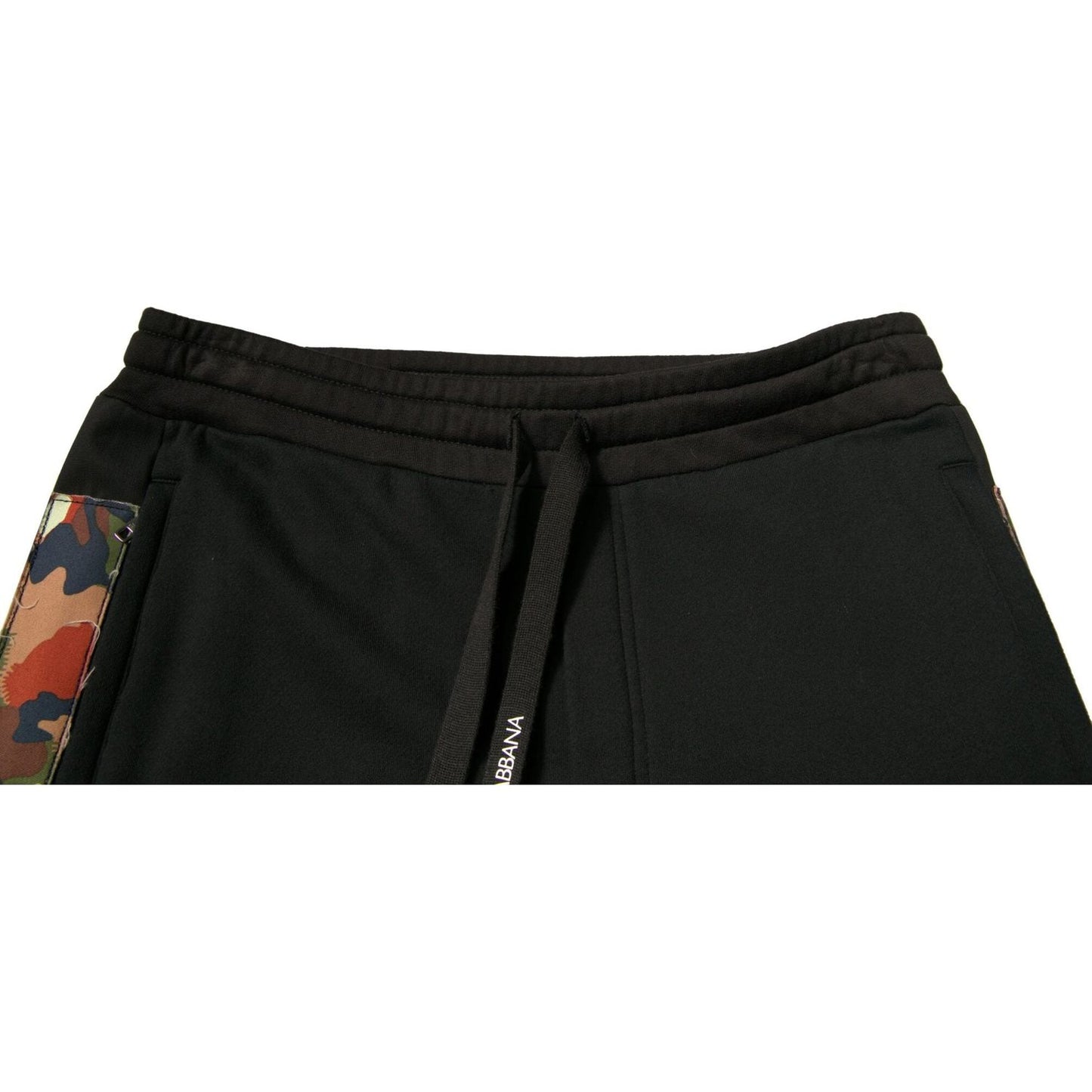 Dolce & Gabbana Black Cotton Jogger Cargo Sweatpants Pants Dolce & Gabbana