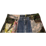 Dolce & Gabbana Blue Patchwork Cotton Straight Denim Jeans PAN75696-48