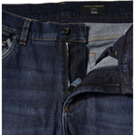 Dolce & Gabbana Blue Cotton Logo Print Slim Fit Denim Jeans PAN75922-48