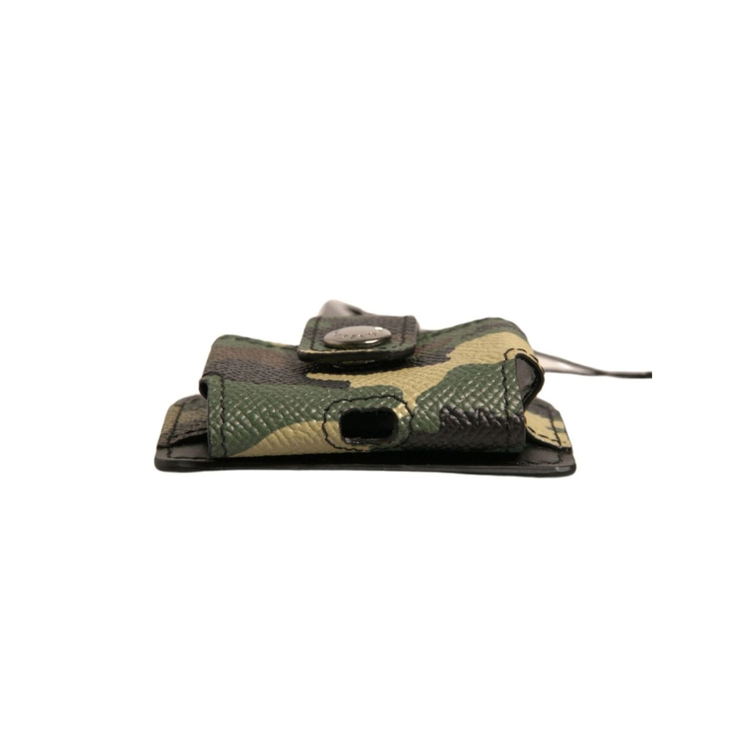 Dolce & Gabbana Multicolor Camouflage Leather Metal Airpods Case SMY10580