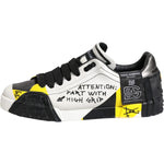 Dolce & Gabbana Multicolor Lettering Portofino Sneakers Shoes MV6690-44