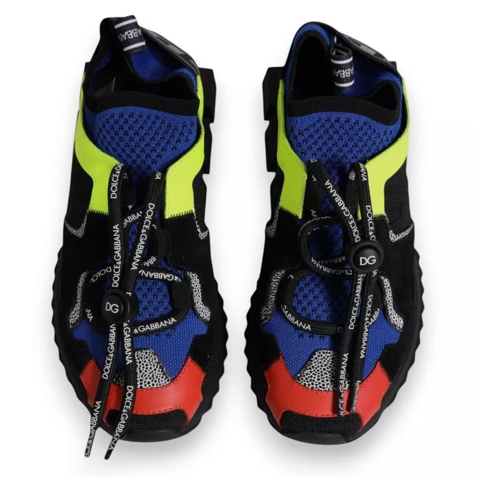 Dolce & Gabbana Multicolor Mesh Sorrento Trekking Sneakers Shoes MV6662-35