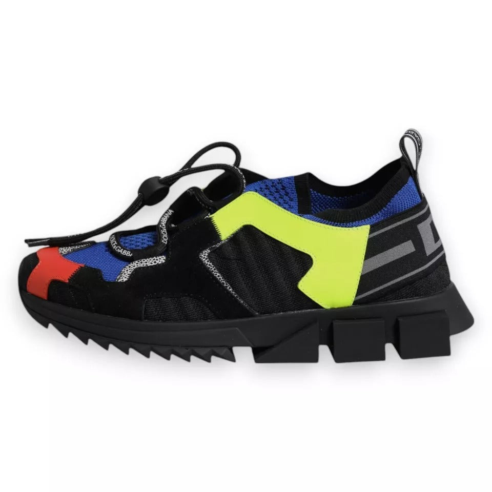 Dolce & Gabbana Multicolor Mesh Sorrento Trekking Sneakers Shoes MV6662-35