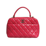 Chanel Pink Seal Matelasse Chain CC Lamb Skin Leather Bag CHA95