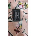 Chanel Pink Cruise Collection Parfait Canvas Printed Bag Purse CHA143