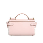 Dolce & Gabbana Light Pink Logo Plaque Soft Leather Strap Crossbody Bag BAG4009