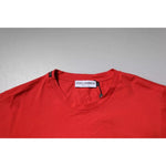 Dolce & Gabbana Red DG Logo Patch Cotton Crew Neck T-shirt TSH90066-46