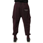 Dolce & Gabbana Dark Violet Cotton Cargo Jogger Pants PAN76024-52