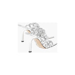 Bottega Veneta Silver Leather Women Sandal BO-14836-EU38/US8