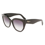 Ferragamo Black Haircalf Sunglasses 1728,67434610848,Black,Ferragamo,New with tags,Sunglasses,Sunglasses for Women - Sunglasses,Women Ferragamo FESF1061S001AC