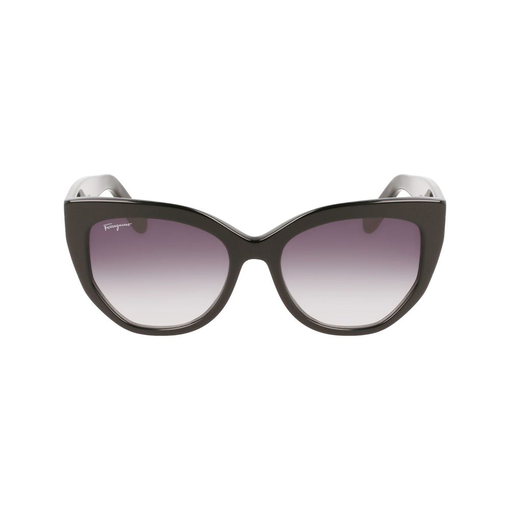 Ferragamo Black Haircalf Sunglasses 1728,67434610848,Black,Ferragamo,New with tags,Sunglasses,Sunglasses for Women - Sunglasses,Women Ferragamo FESF1061S001AC