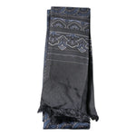 Dolce & Gabbana Dark Blue Fantasy Silk Neck Wrap Shawl Scarf MS7280